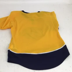 Used YTH SM PREDATORS JERSEY Hockey Tops Junior Gold SM