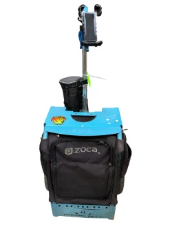 Used ZUCA DYNAMIC DISC Wheeled Disc Golf Cart w/ Bag - Bag is Damaged